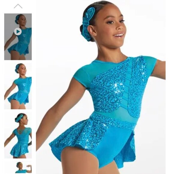 Weissman Magic Happens Blue Sequin Dance Costume - Picture 1 of 1